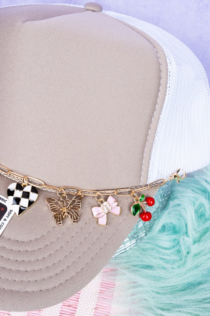 Viola Sweet As Can Bee Goldtone Trucker Hat Chain - Wholesale Accessory Market