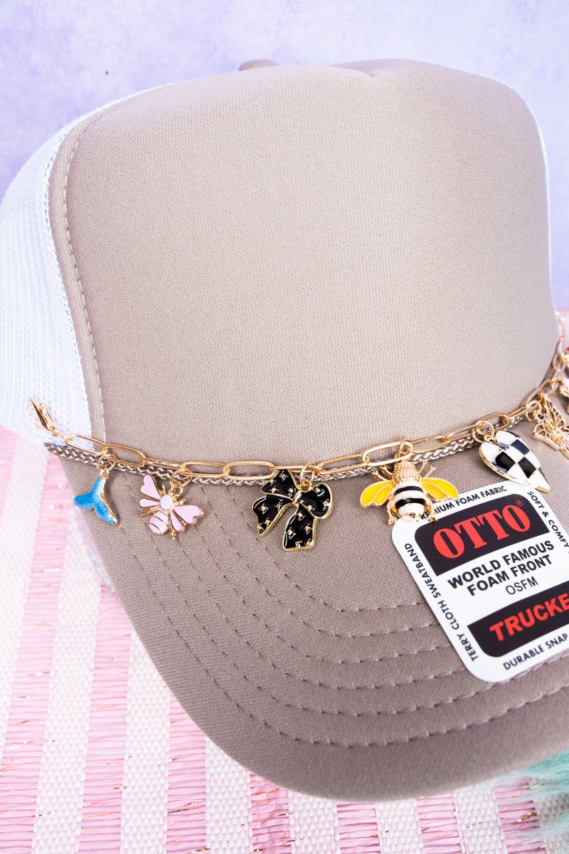 Viola Sweet As Can Bee Goldtone Trucker Hat Chain - Wholesale Accessory Market