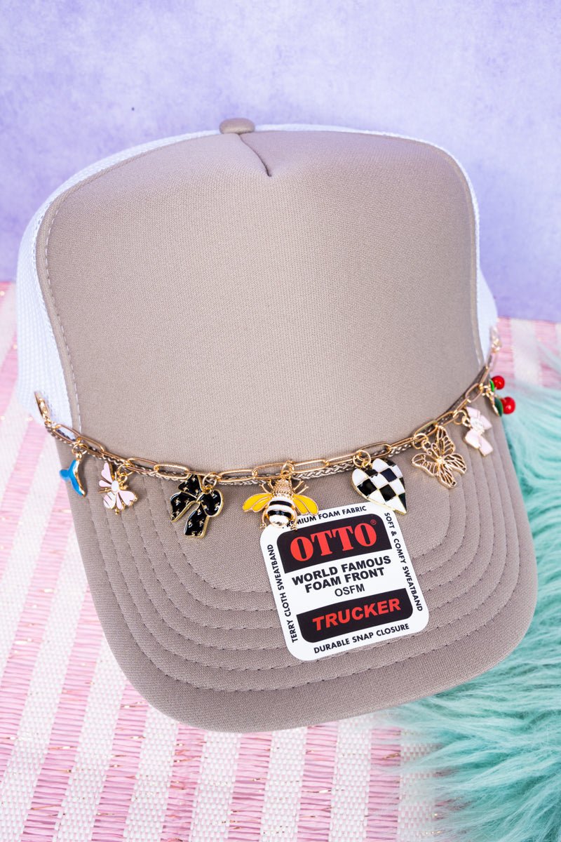 Viola Sweet As Can Bee Goldtone Trucker Hat Chain - Wholesale Accessory Market