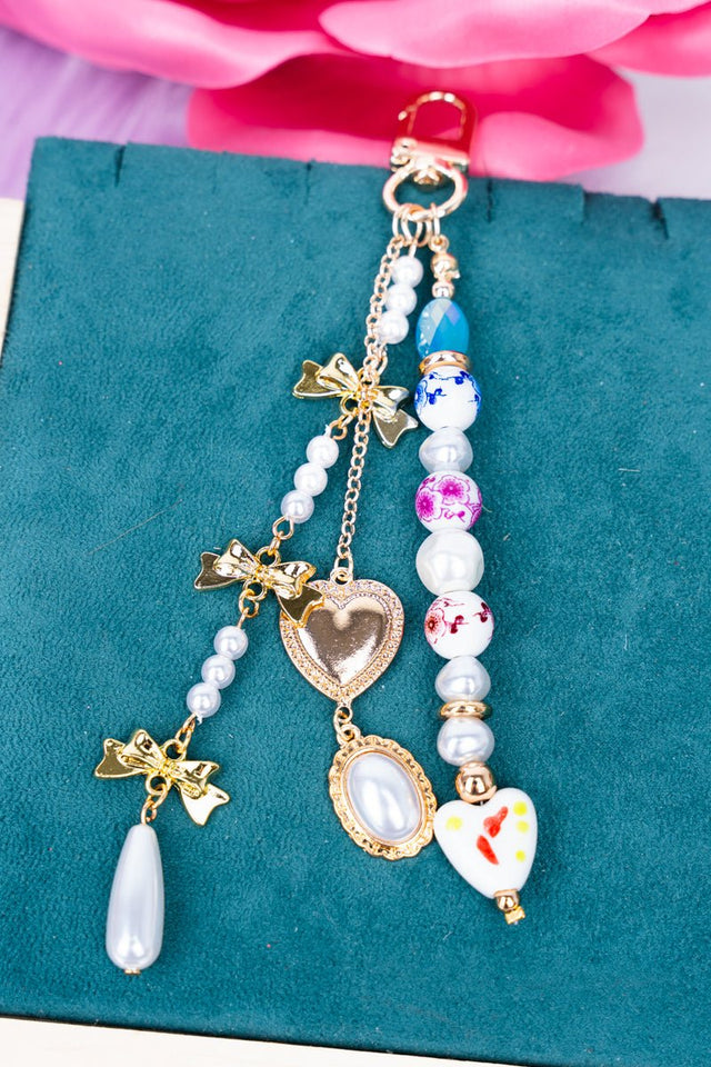Viola Jasmine Love Goldtone Bag Charms - Wholesale Accessory Market