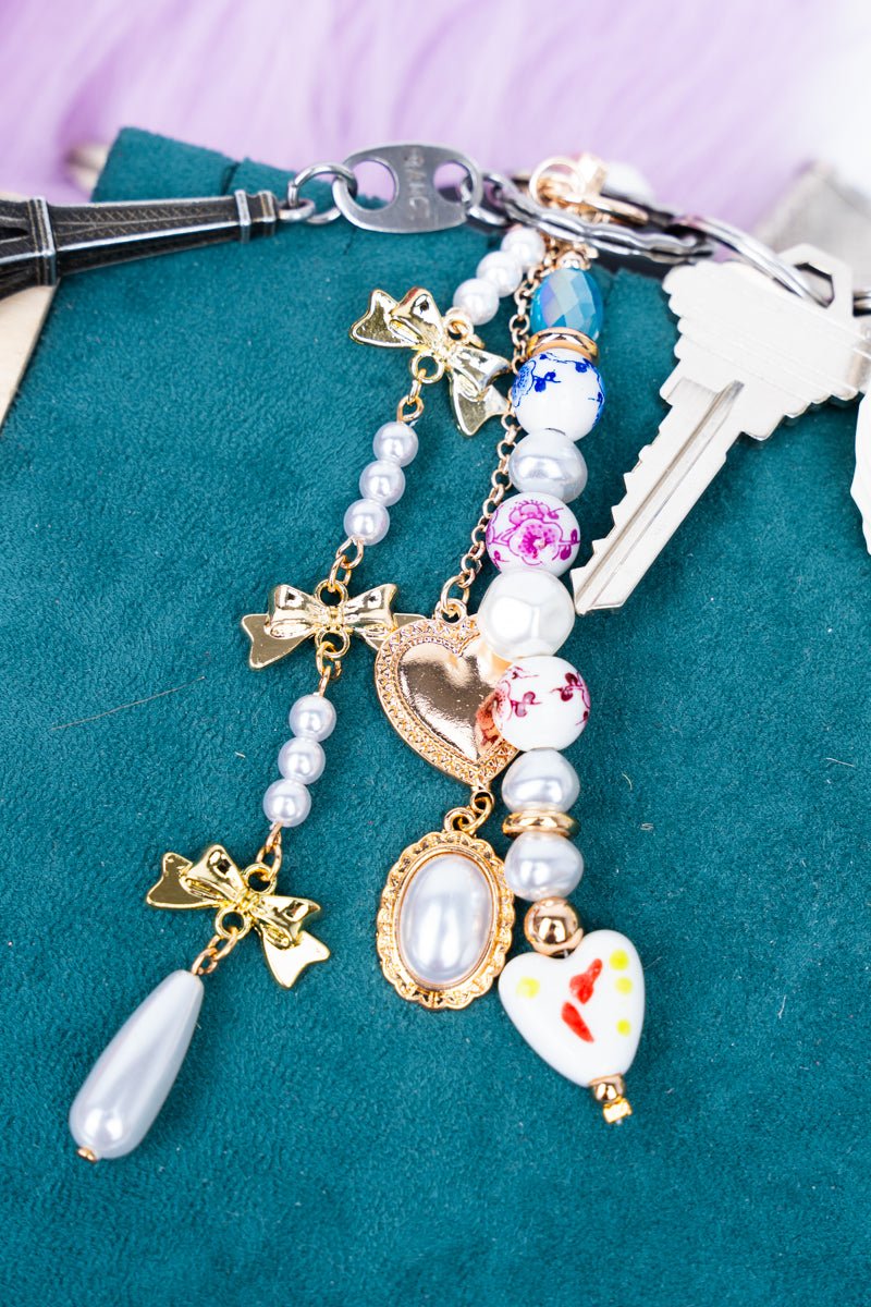 Viola Jasmine Love Goldtone Bag Charms - Wholesale Accessory Market