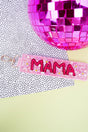 Viola Pink Mama Daisy Sequin Wristlet Keychain - Wholesale Accessory Market