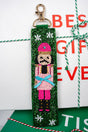 Viola Pink Sugarplum Soldier Green Seed Bead Wristlet Keychain - Wholesale Accessory Market