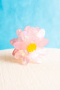 Viola Pink Shasta Daisy Hair Claw - Wholesale Accessory Market