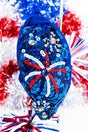 Viola Blue Fireworks Seed Bead Knotted Headband - Wholesale Accessory Market