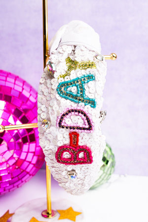 Viola'B-day Girl' Seed Bead Sequin Knotted Headband - Wholesale Accessory Market