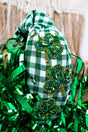 Viola Shamrock Shine Green Check Knotted Headband - Wholesale Accessory Market