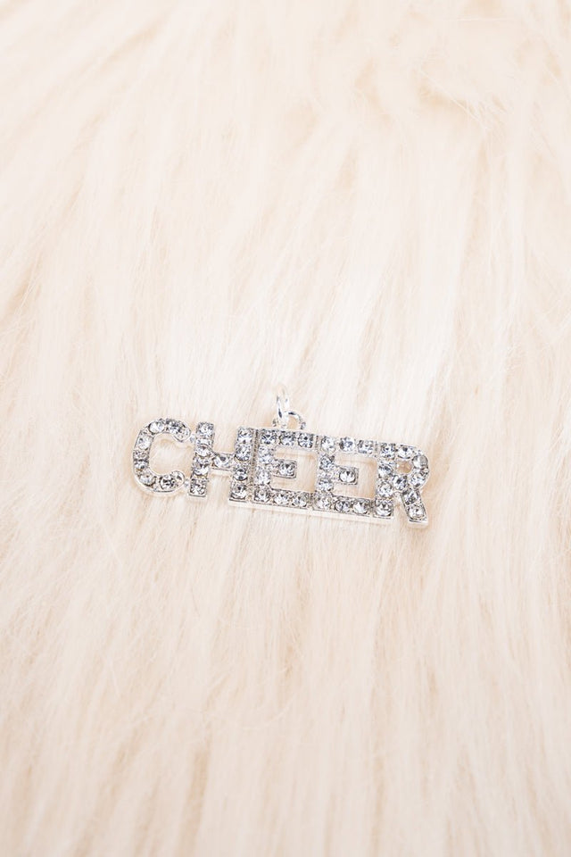 Viola Crystal CHEER Silvertone Pendant - Wholesale Accessory Market