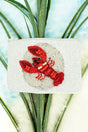 Viola Red Lobster White Seed Bead Coin Purse - Wholesale Accessory Market