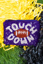 Viola Purple 'Touch Down' Glimmering Coin Purse - Wholesale Accessory Market