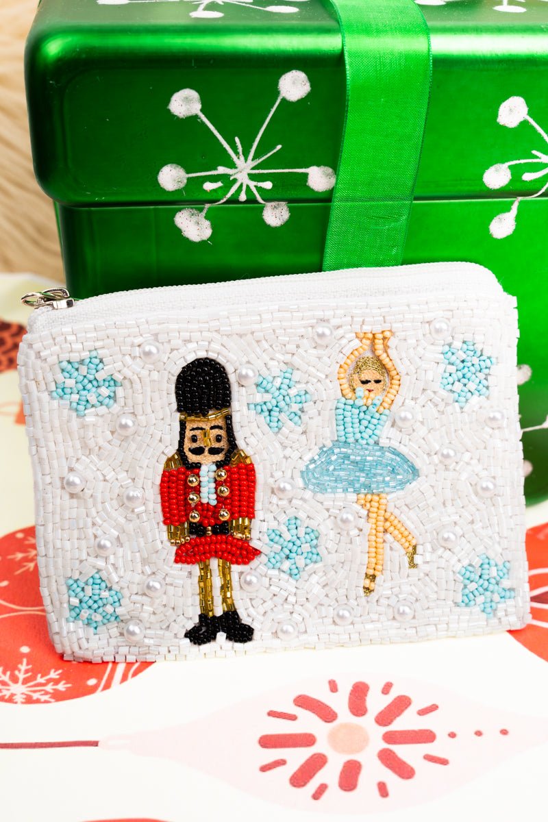 Viola Nutcracker Ballet Seed Bead Coin Purse - Wholesale Accessory Market