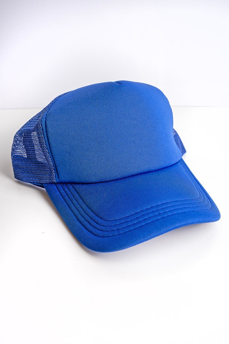 Royal Blue Foam Front Trucker Hat | Wholesale Accessory Market