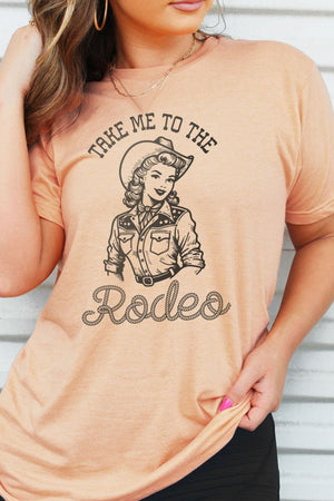 Cowgirl Take Me To The Rodeo Unisex Poly-Rich Blend Tee - Wholesale Accessory Market