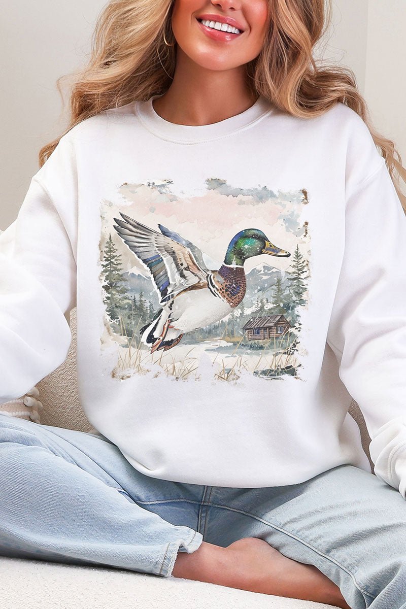 Mallard Mountains Vintage Heavy Blend Crew Sweatshirt - Wholesale Accessory Market
