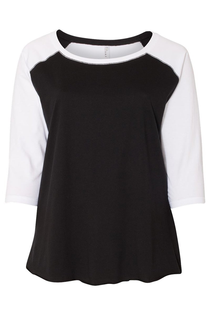 L.A.T. Ladies Curvy Baseball Tee - Wholesale Accessory Market