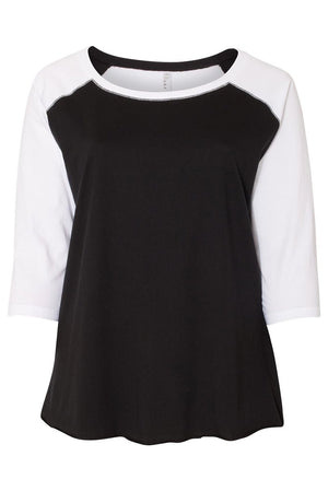 L.A.T. Ladies Curvy Baseball Tee - Wholesale Accessory Market
