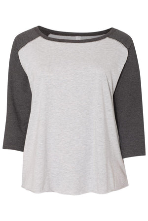 L.A.T. Ladies Curvy Baseball Tee - Wholesale Accessory Market