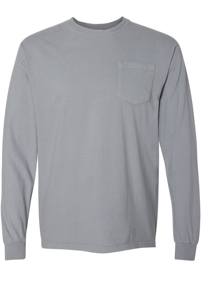 Shades of Neutral Comfort Colors Long Sleeve Pocket Tee - Wholesale Accessory Market