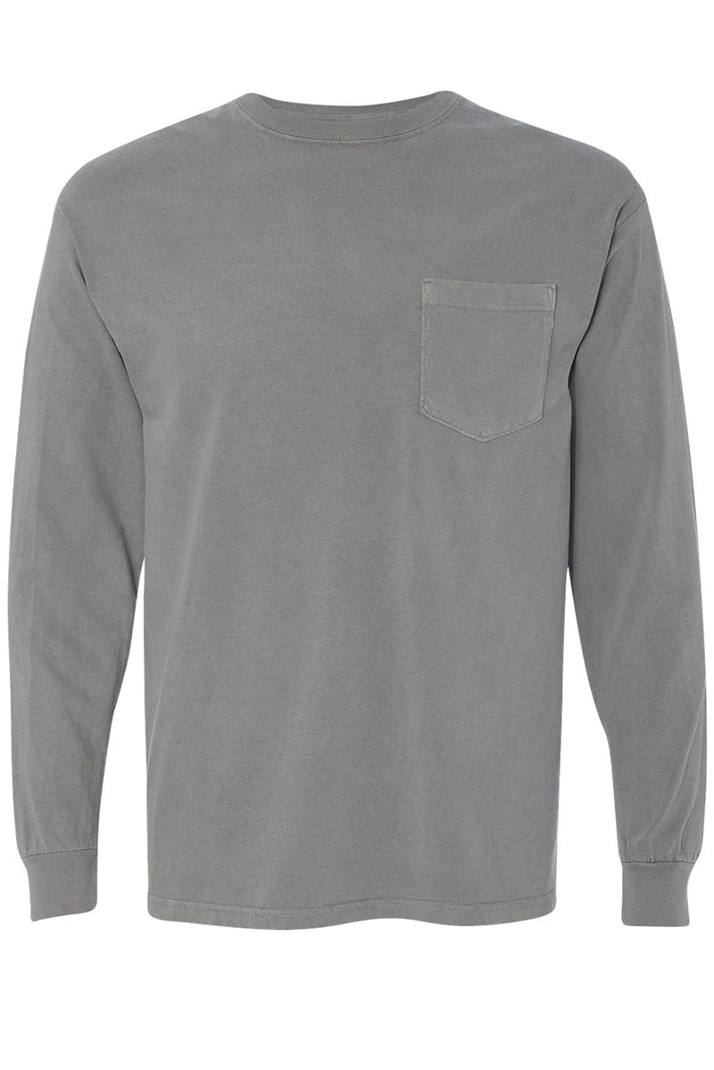 Shades of Neutral Comfort Colors Long Sleeve Pocket Tee - Wholesale Accessory Market