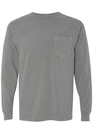 Shades of Neutral Comfort Colors Long Sleeve Pocket Tee - Wholesale Accessory Market