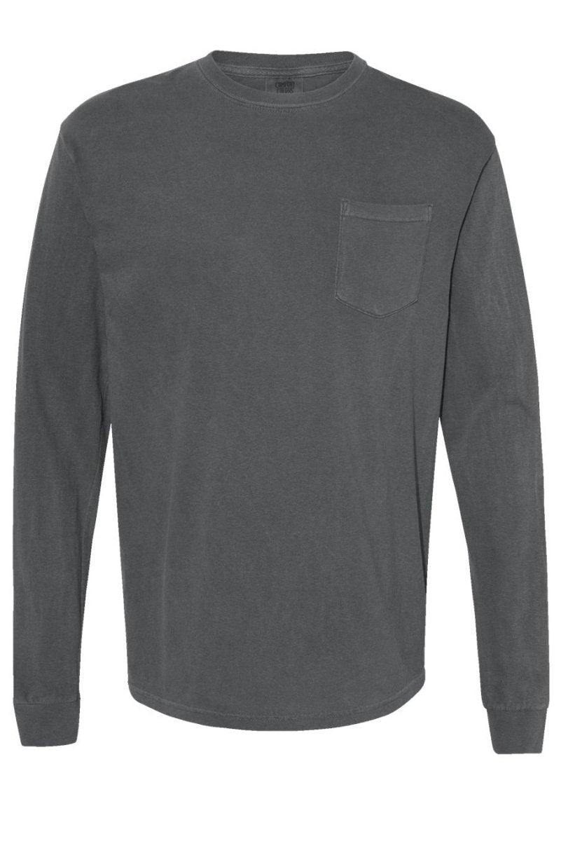 Shades of Neutral Comfort Colors Long Sleeve Pocket Tee - Wholesale Accessory Market