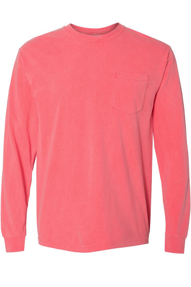 Shades of Pink/Purple Comfort Colors Long Sleeve Pocket Tee - Wholesale Accessory Market