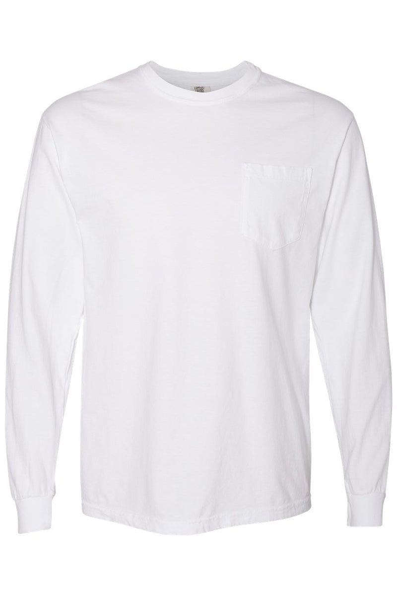 Shades of Neutral Comfort Colors Long Sleeve Pocket Tee - Wholesale Accessory Market