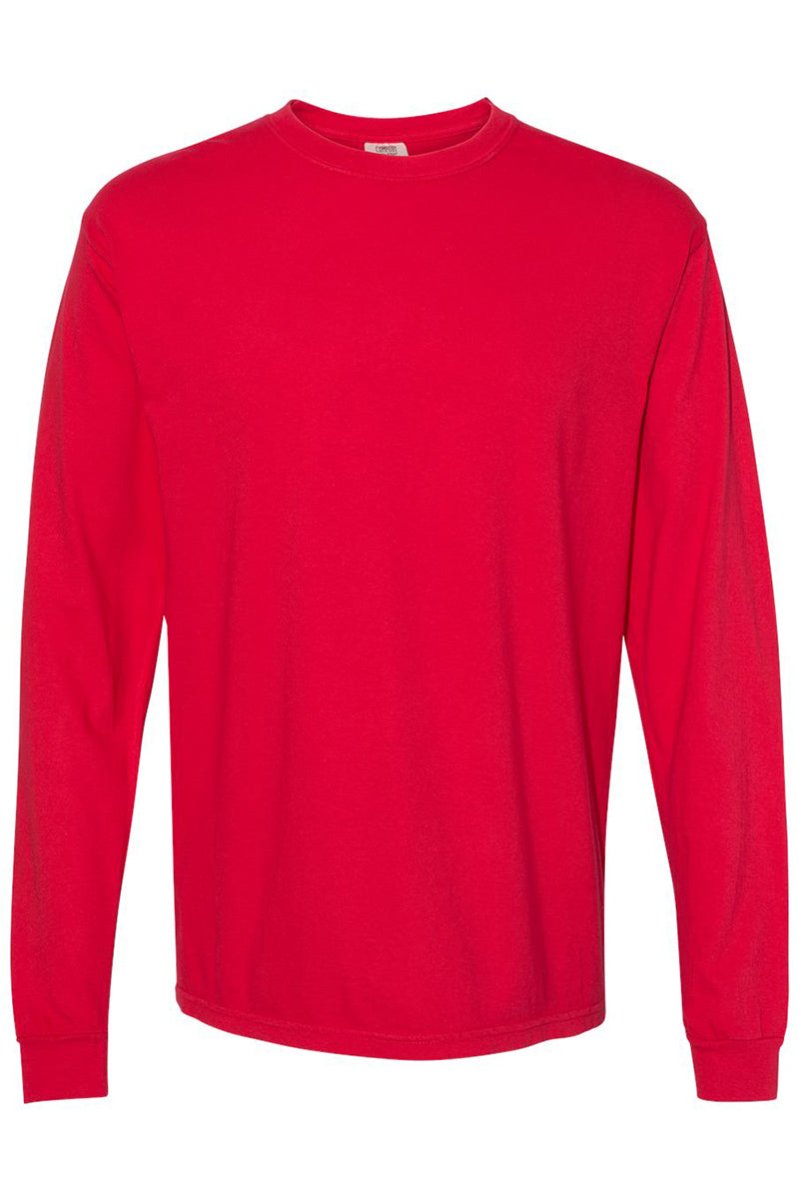 Shades of Red/Orange Comfort Colors Long Sleeve T-Shirt #6014