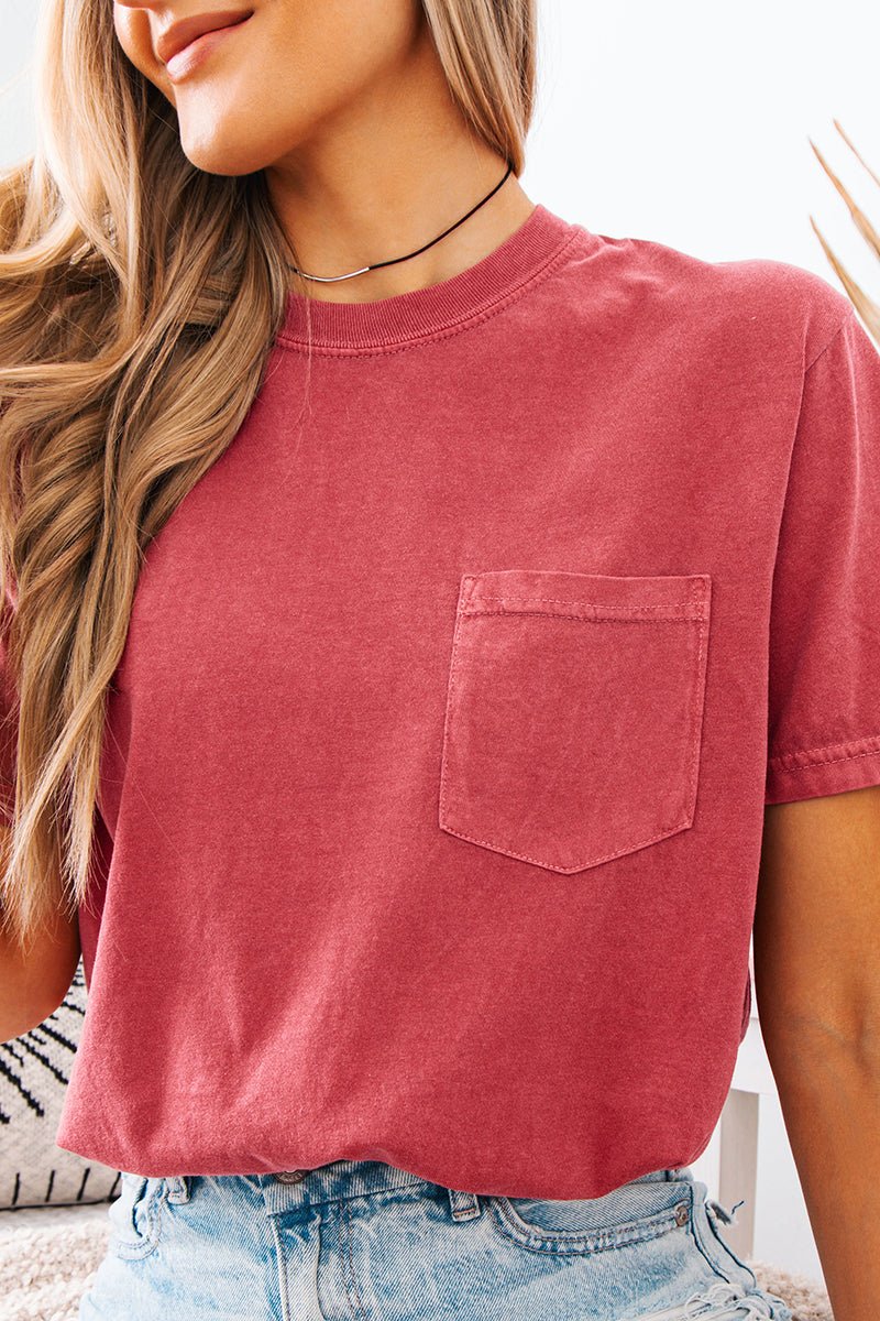 Shades of Red/Orange Comfort Colors Adult Ring - Spun Cotton Pocket Tee - Wholesale Accessory Market