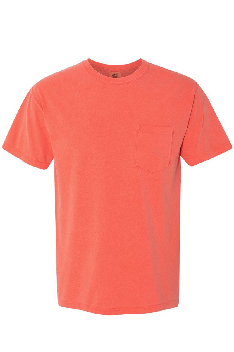 Shades of Red/Orange Comfort Colors Adult Ring - Spun Cotton Pocket Tee - Wholesale Accessory Market