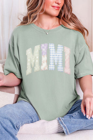 Personalized Soft Stitch Mom Name Comfort Colors Adult Ring - Spun Cotton Tee *Choose Your Name - Wholesale Accessory Market