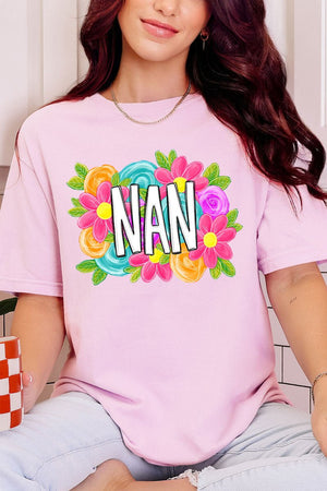 Personalized Mother's Day Bloom Comfort Colors Adult Ring - Spun Cotton Tee *Choose Your Name - Wholesale Accessory Market