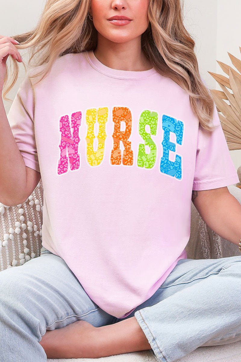 Personalized Neon Care Crew Comfort Colors Adult Ring - Spun Cotton Tee *Choose Title - Wholesale Accessory Market