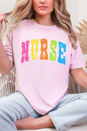 Personalized Neon Care Crew Comfort Colors Adult Ring - Spun Cotton Tee *Choose Title - Wholesale Accessory Market
