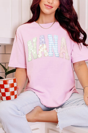 Personalized Soft Stitch Mom Name Comfort Colors Adult Ring - Spun Cotton Tee *Choose Your Name - Wholesale Accessory Market