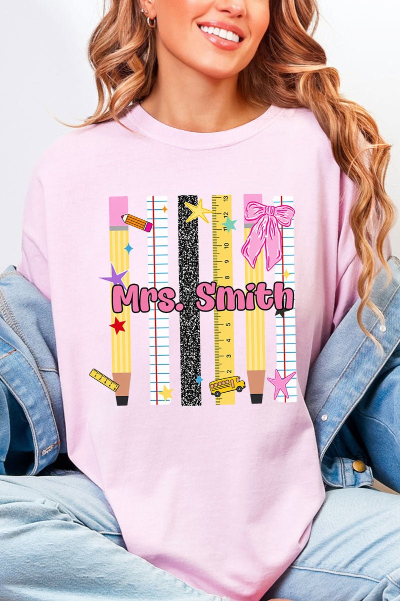 Personalized Teachers Rule Comfort Colors Adult Ring-Spun Cotton Tee - Wholesale Accessory Market