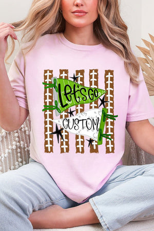 Personalized Touchdown Cheers Comfort Colors Adult Ring-Spun Cotton Tee *Enter Custom Text - Wholesale Accessory Market