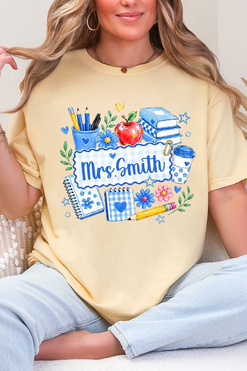 Personalized Bluebell Homeroom Comfort Colors Adult Ring-Spun Cotton Tee - Wholesale Accessory Market