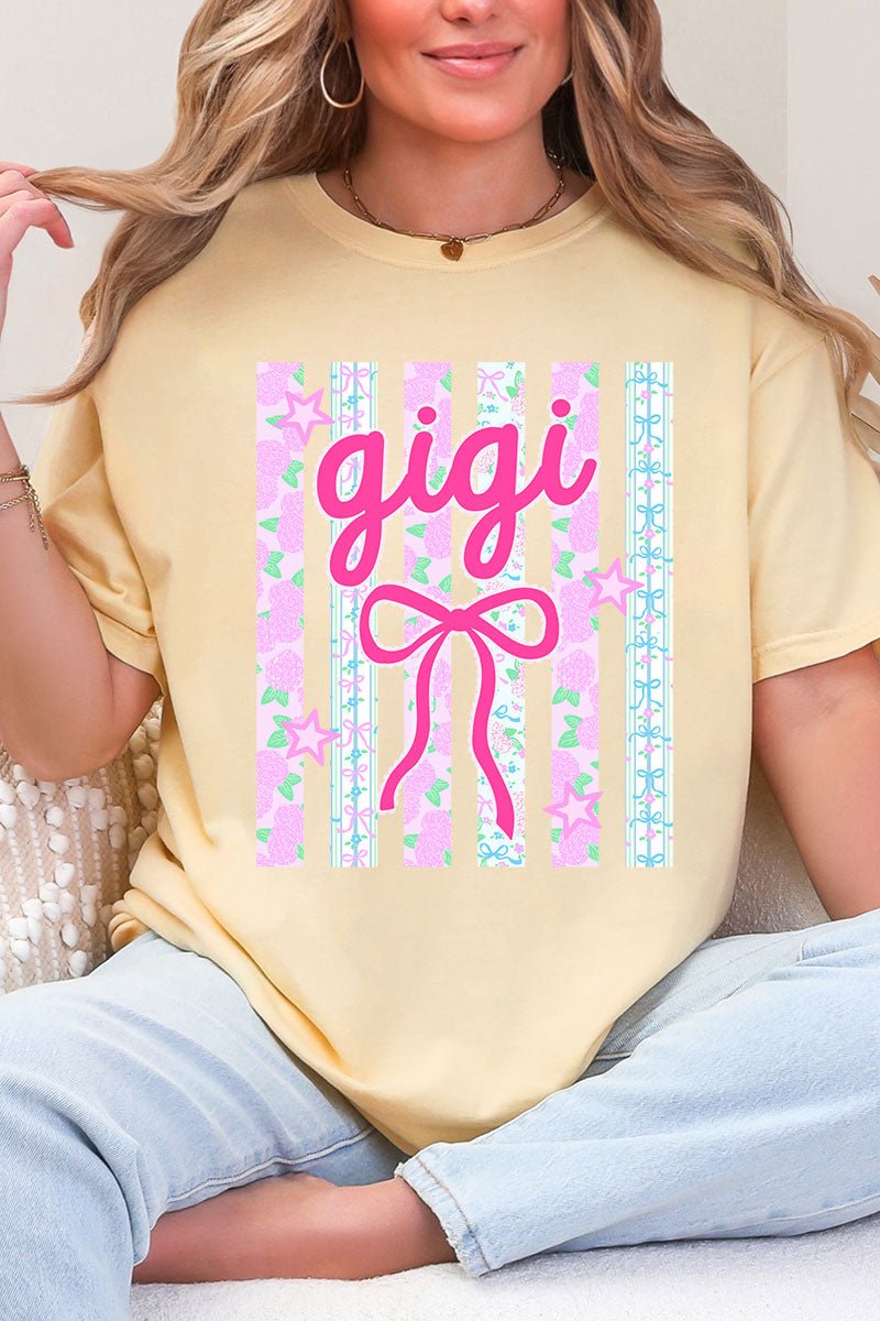 Personalized Bow - tiful Garden Comfort Colors Adult Ring - Spun Cotton Tee *Choose Your Name - Wholesale Accessory Market