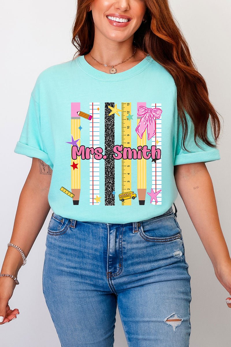Personalized Teachers Rule Comfort Colors Adult Ring-Spun Cotton Tee - Wholesale Accessory Market
