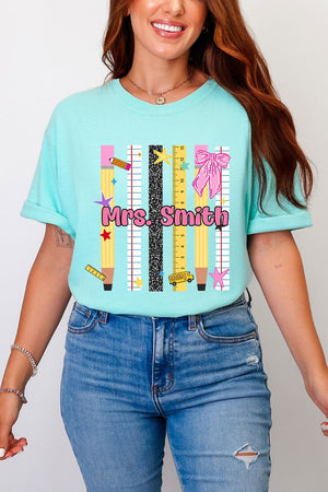 Personalized Teachers Rule Comfort Colors Adult Ring-Spun Cotton Tee - Wholesale Accessory Market