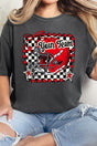 Doodle Red Football Pride Comfort Colors Adult Ring - Spun Cotton Tee *Personalize Your Team Name - Wholesale Accessory Market