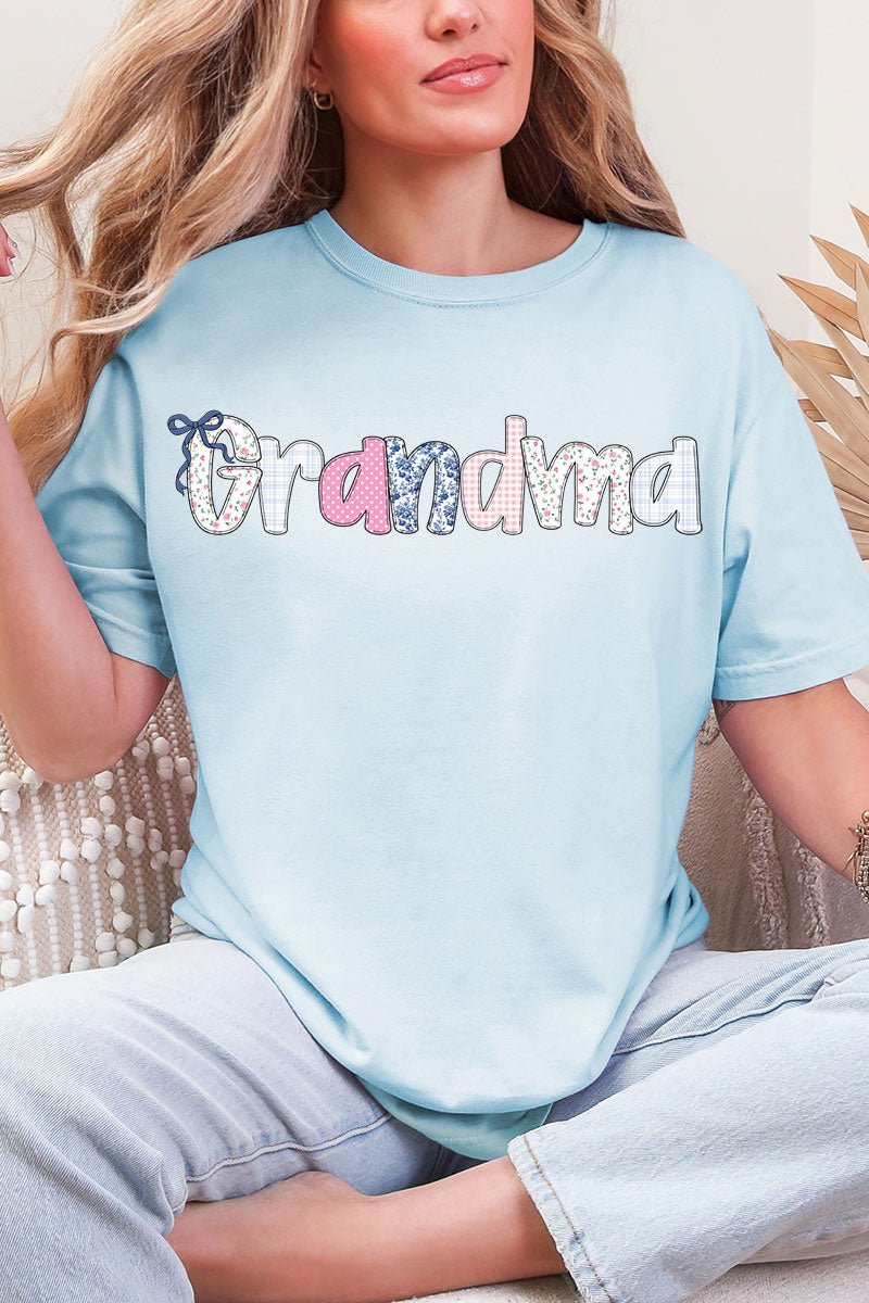 Gingham Garden Custom Name Comfort Colors Adult Ring - Spun Cotton Tee *Personalize Your Name - Wholesale Accessory Market