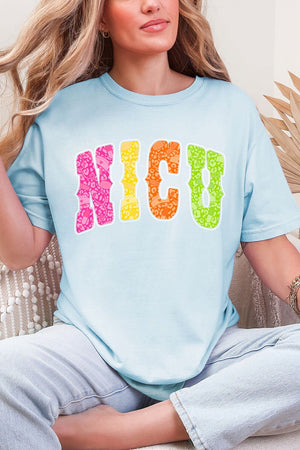 Personalized Neon Care Crew Comfort Colors Adult Ring - Spun Cotton Tee *Choose Title - Wholesale Accessory Market