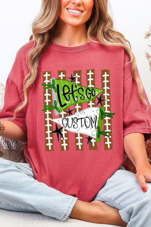 Personalized Touchdown Cheers Comfort Colors Adult Ring-Spun Cotton Tee *Enter Custom Text - Wholesale Accessory Market