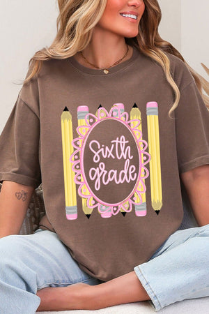 Pencil Perfect: Grade School Collection Comfort Colors Adult Ring-Spun Cotton Tee *Choose Your Grade - Wholesale Accessory Market