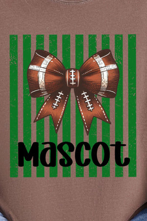 Personalized Green Varsity Bow Comfort Colors Adult Ring-Spun Cotton Tee *Enter Mascot Name - Wholesale Accessory Market