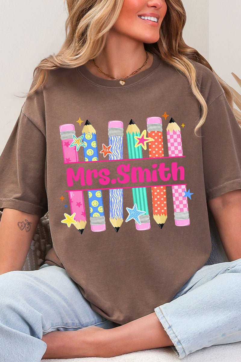 Personalized Pencil Party Comfort Colors Adult Ring-Spun Cotton Tee - Wholesale Accessory Market