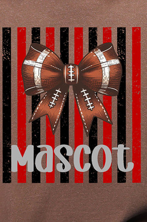 Personalized Red & Black Varsity Bow Comfort Colors Adult Ring-Spun Cotton Tee - Wholesale Accessory Market