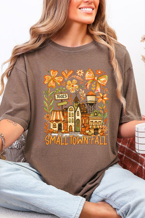 Personalized Small Town Fall Comfort Colors Adult Ring-Spun Cotton Tee *Enter Zip Code - Wholesale Accessory Market
